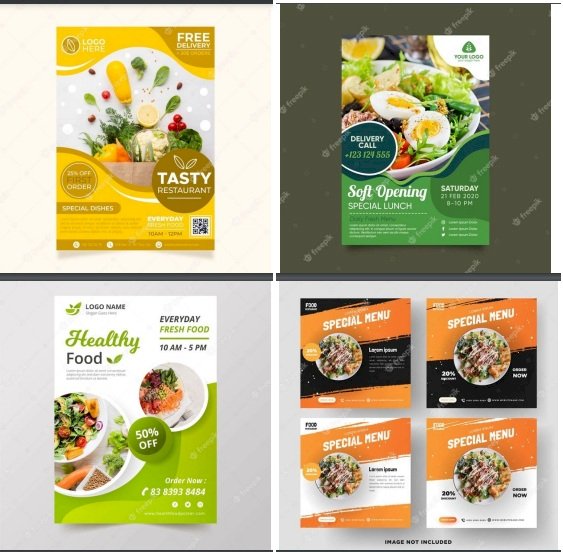 Mẫu poster nhà hàng đẹp file Vectors, AI, EPS, PSD tải miễn phí