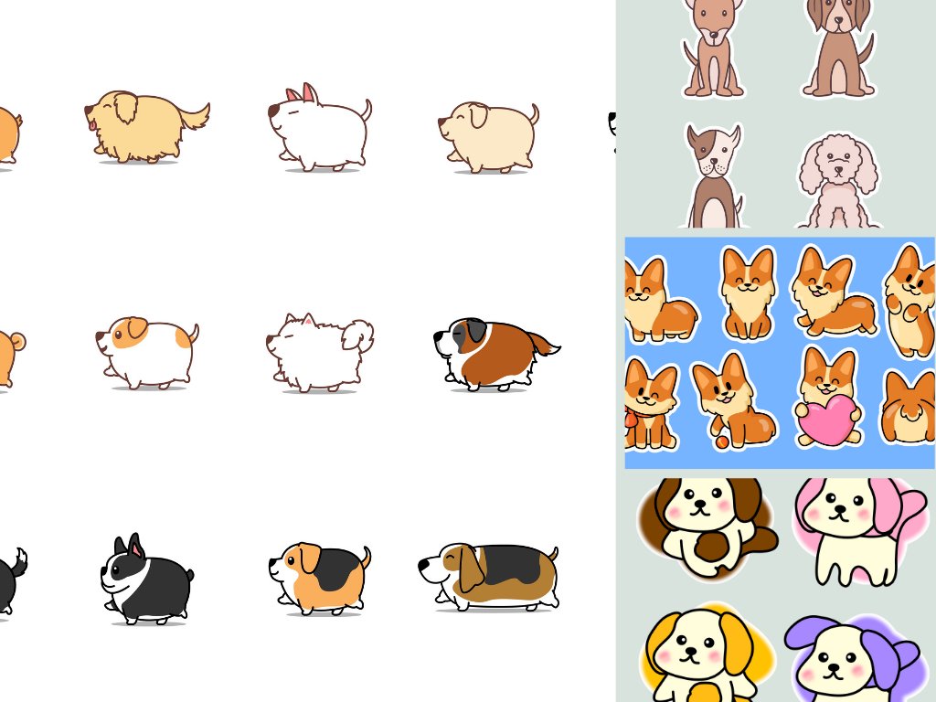 Top 100 mẫu sticker chó cute, dễ thương, chất, ngầu file PNG, Vector