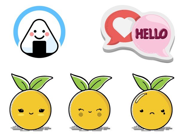Top 100 kiểu mẫu sticker dễ thương đơn giản và giản dị, đáng yêu, hóa học, ngầu tệp tin PNG, Vector