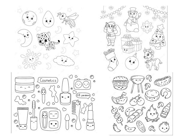 Top 100 mẫu sticker cute không màu dễ thương chất ngầu file PNG Vector