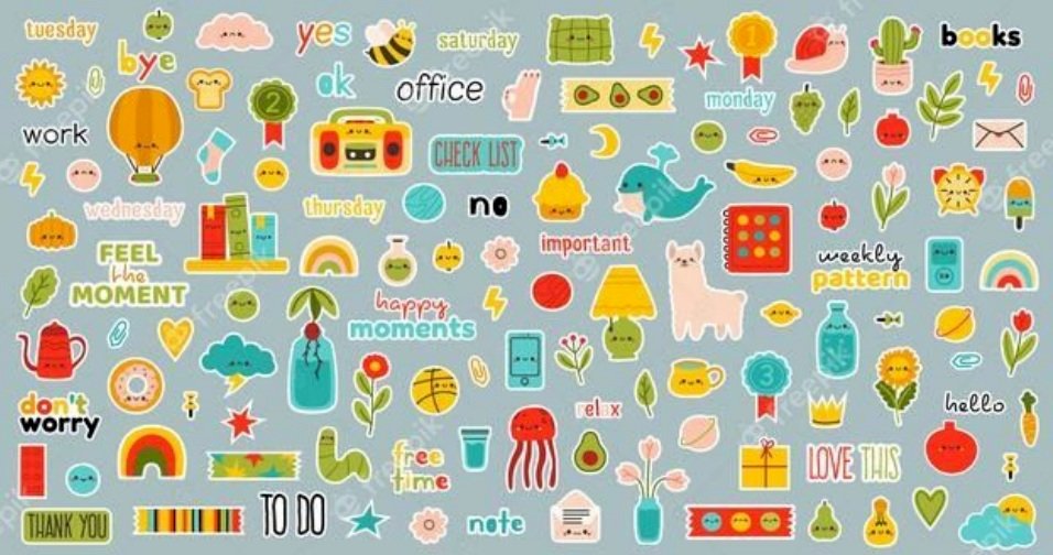 Top 100 mẫu sticker trang trí sổ tay cute, dễ thương, chất, ngầu ...