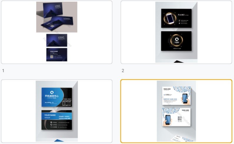 Mẫu card visit điện thoại đẹp file Vectors, AI, EPS, PSD tải miễn phí