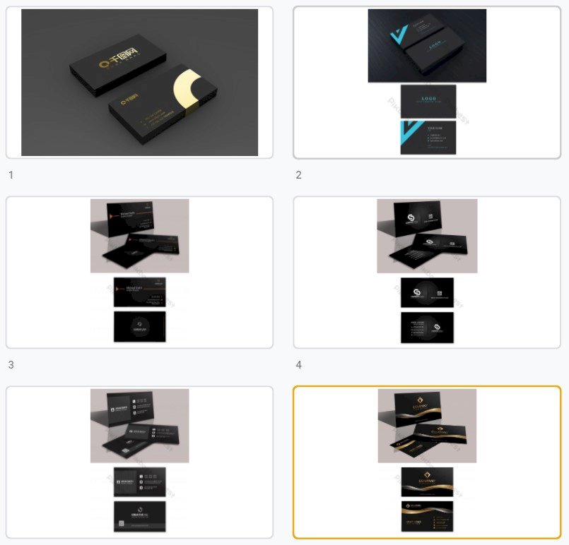 Mẫu card visit màu đen đẹp file Vectors, AI, EPS, PSD tải miễn phí