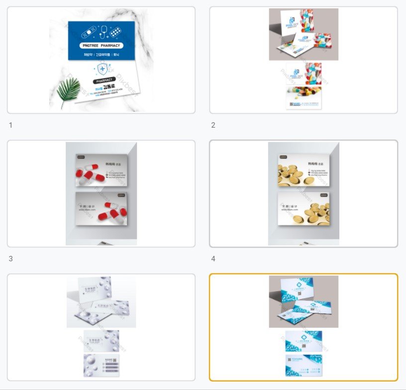 Mẫu card visit nhà thuốc đẹp file Vectors, AI, EPS, PSD tải miễn phí