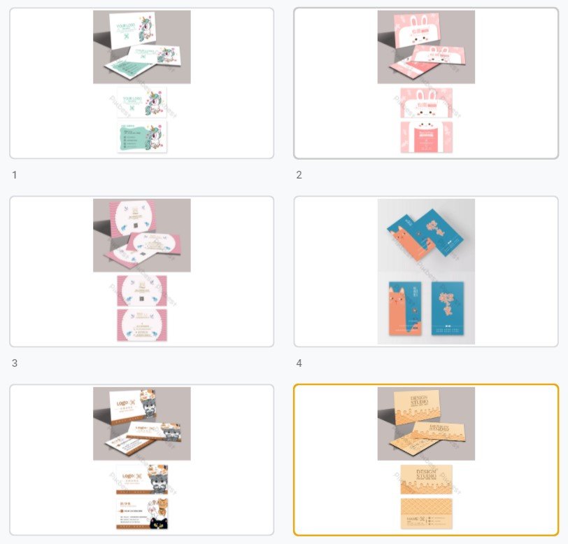 Mẫu card visit dễ thương đẹp file Vectors, AI, EPS, PSD tải miễn phí