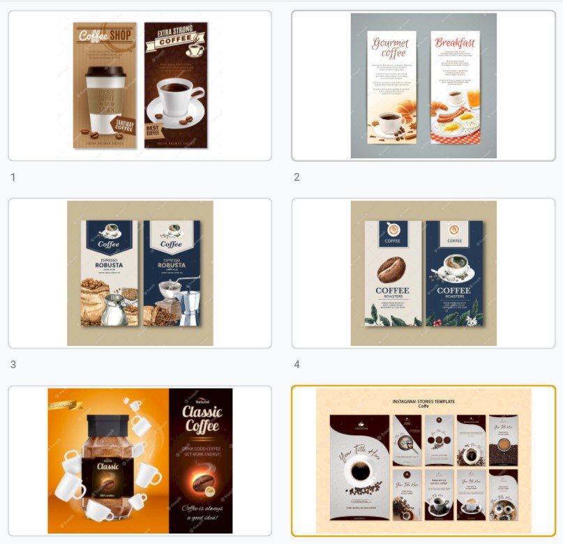 Mẫu standee cà phê đẹp file Vectors, AI, EPS, PSD tải miễn phí