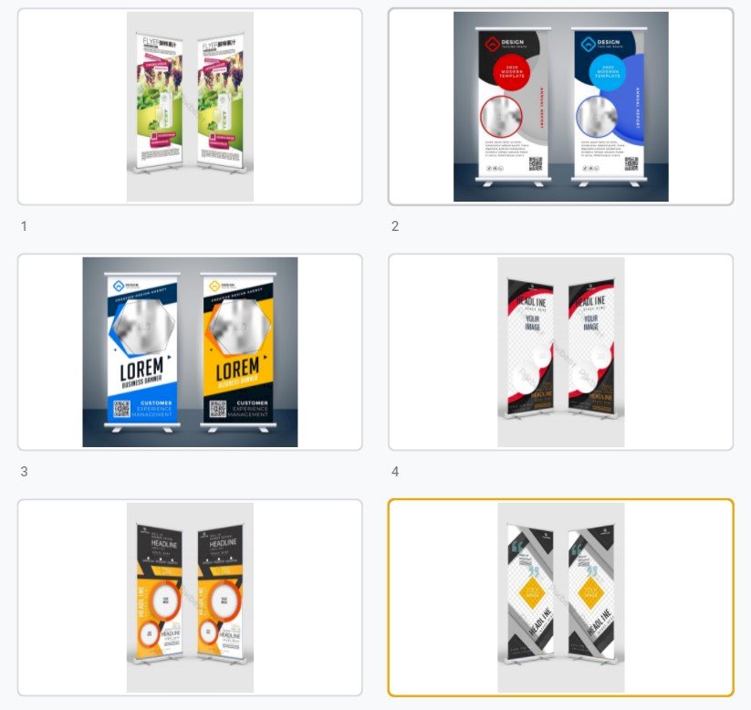 Mẫu standee giới thiệu sản phẩm đẹp file Vectors, AI, EPS, PSD tải miễn phí