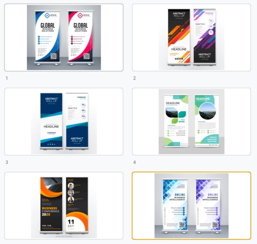 Mẫu standee hội thảo đẹp file Vectors, AI, EPS, PSD tải miễn phí