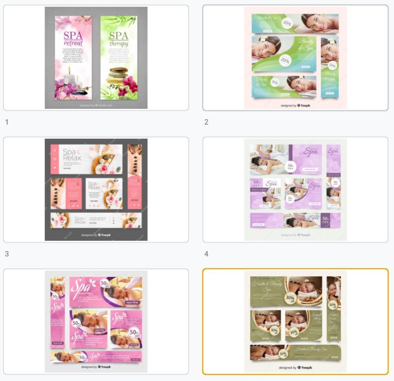 Mẫu standee spa đẹp file Vectors, AI, EPS, PSD tải miễn phí