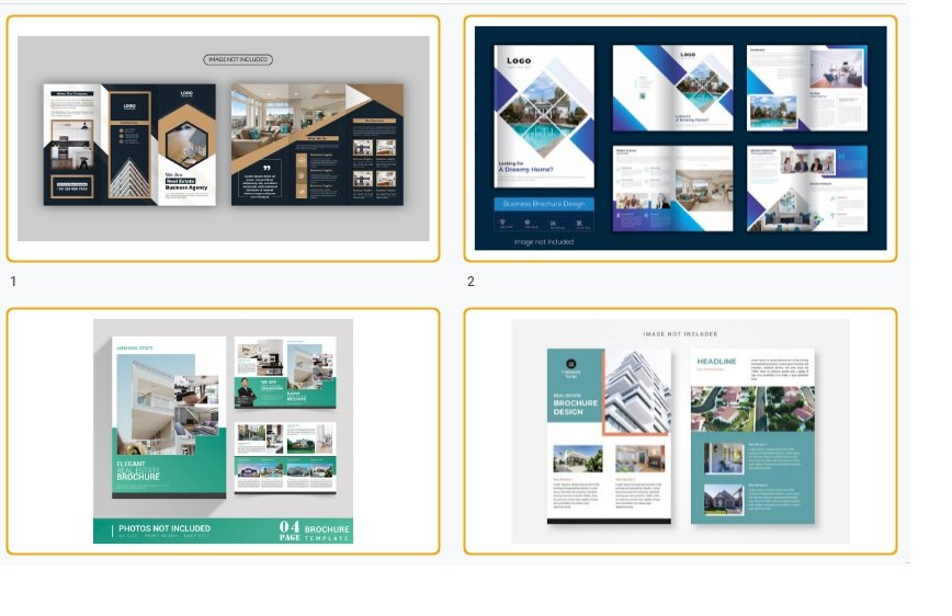 Tải mẫu brochure bất động sản file AI, EPS, PSD, PDF đẹp miễn phí