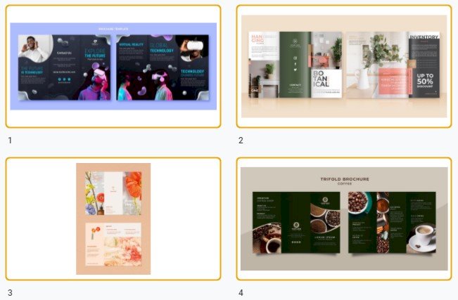 Mẫu brochure sản phẩm thu hút file Vectors, AI, EPS, PSD