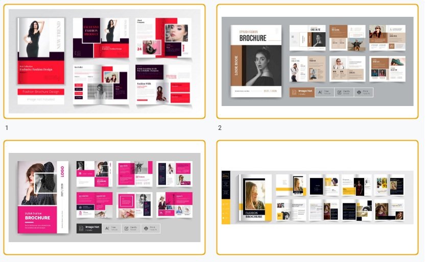 Tải mẫu brochure thời trang file AI, EPS, PSD, PDF đẹp miễn phí