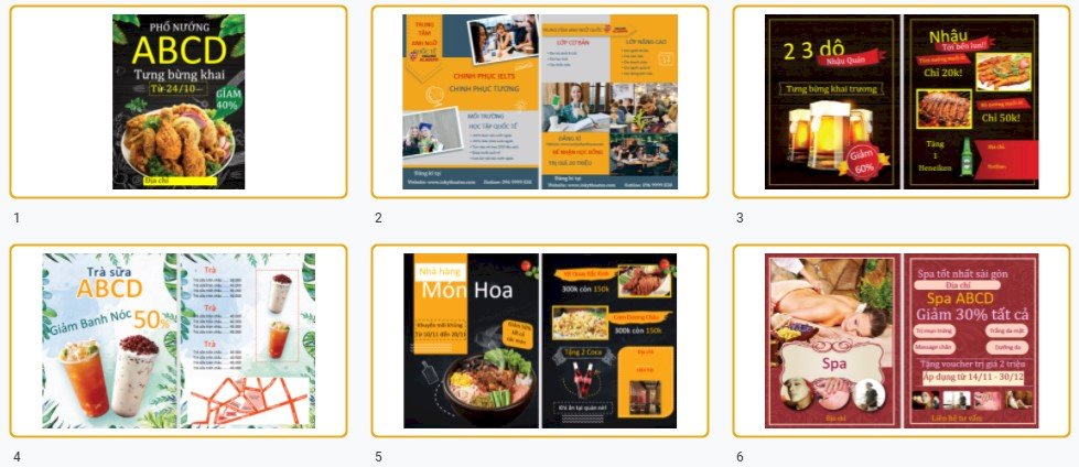 Download mẫu tờ rơi file Word đẹp