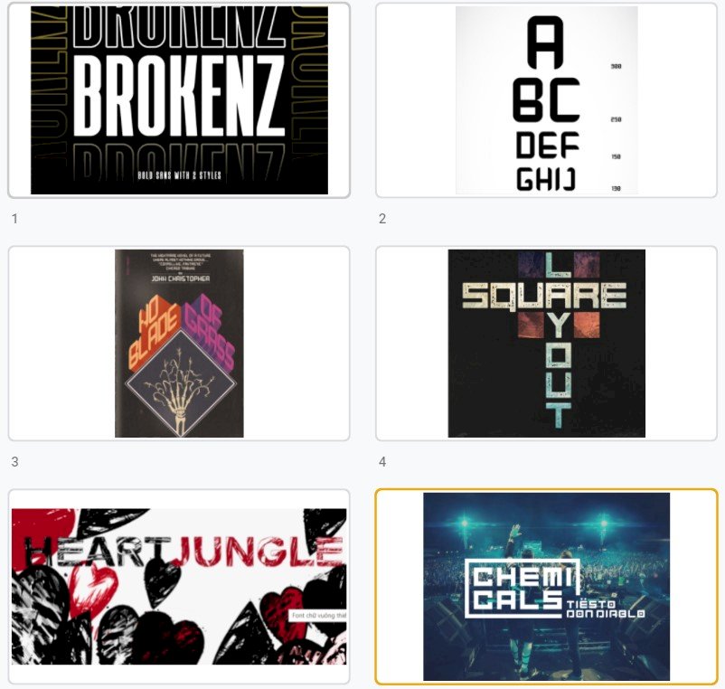 Tổng hợp bộ mẫu font chữ vuông việt hóa đẹp miễn phí