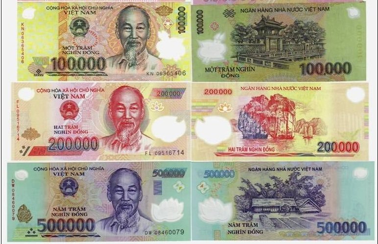 Tiền Việt Nam hình ảnh cụ tướng Trần Hưng Đạo tờ 500 đồng sưu tầm kèm