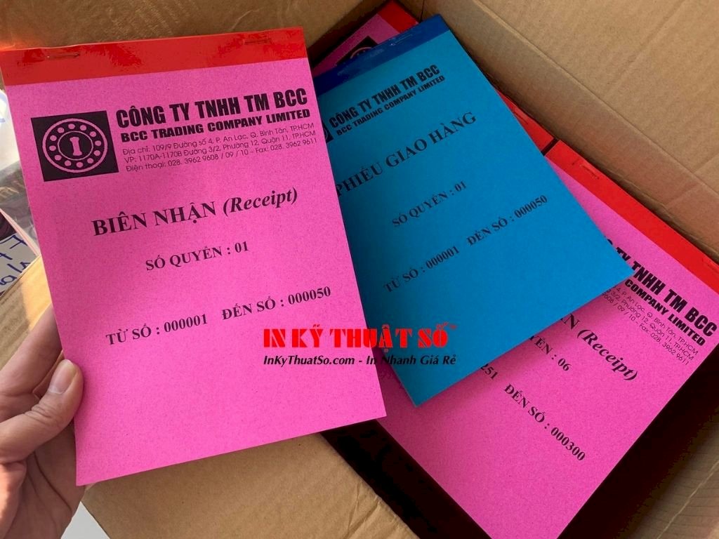 In biên nhận (Receipt) - Phiếu giao hàng (Manual Delivery Order) - Ảnh: 1