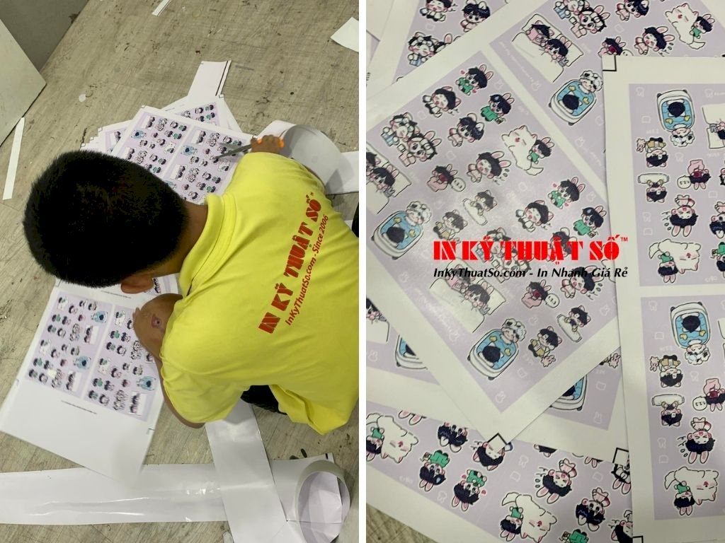 Báo giá in decal sticker giá rẻ TPHCM - In decal sticker, sticker decal logo theo yêu cầu