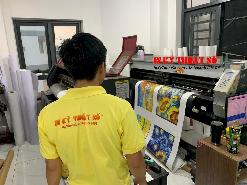 Dịch vụ in tranh sơn dầu với kỹ thuật in 3D trên nền vải Canvas