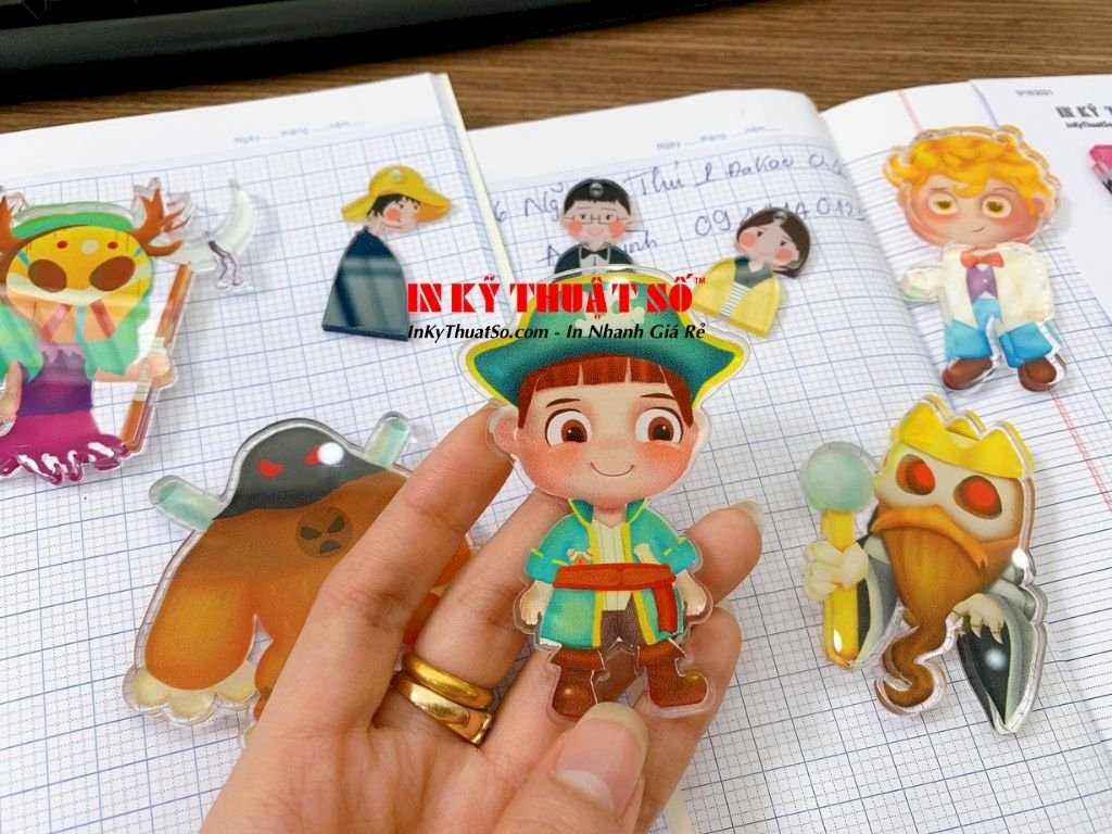 In móc khóa Mica theo yêu cầu, móc khóa anime chibi cute dễ thương, móc chìa khóa in ảnh