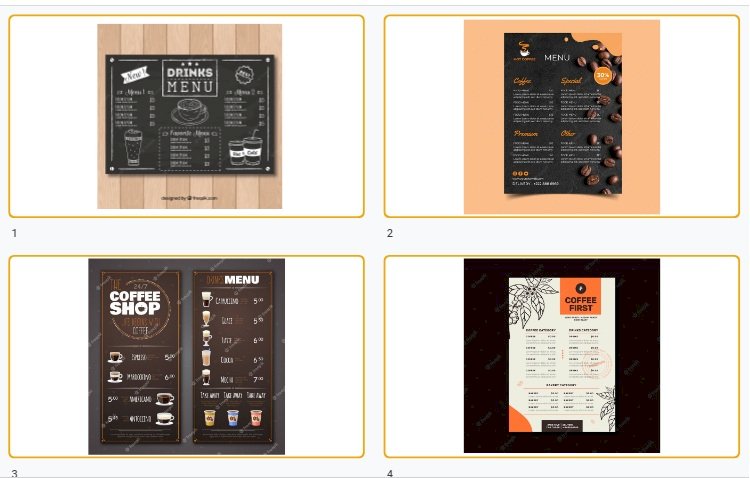 Tải mẫu menu quán cafe vector file AI, EPS, PSD đẹp miễn phí