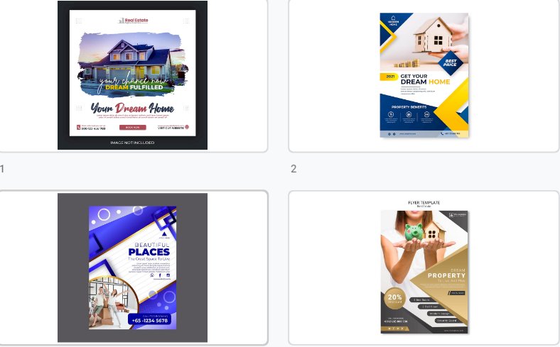 Mẫu tờ rơi bất động sản file vector AI, EPS, PSD đẹp, miễn phí