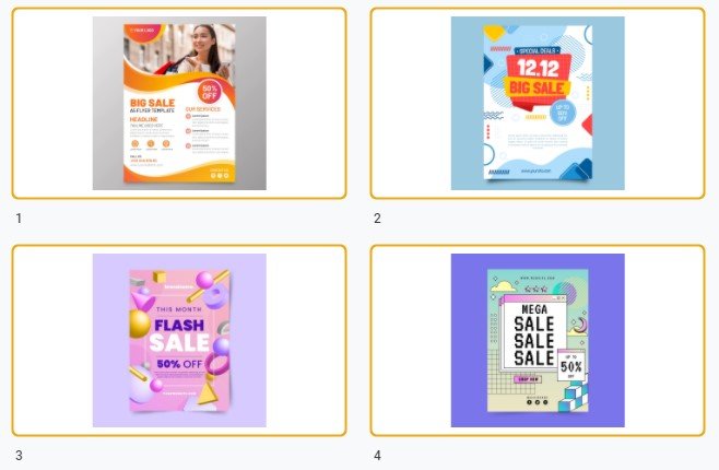 Mẫu tờ rơi khuyến mãi sáng tạo file Vectors, AI, EPS, PSD