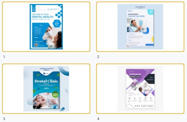 Mẫu tờ rơi nha khoa đẹp file Vectors, AI, EPS, PSD