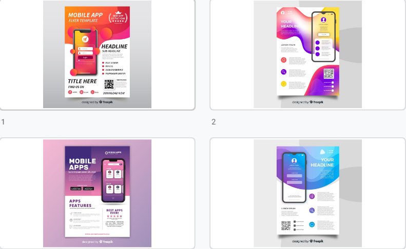 Mẫu tờ rơi quảng cáo điện thoại file vector AI, EPS, PSD đẹp, miễn phí