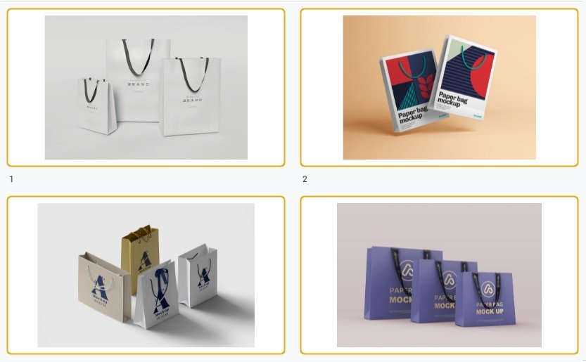 Tải mẫu túi giấy đựng điện thoại file AI, EPS, PSD, PDF đẹp miễn phí