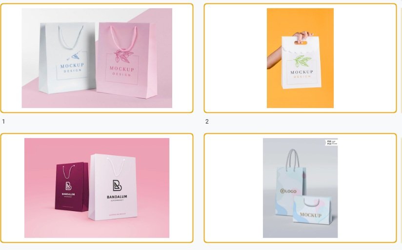 Tải mẫu túi giấy đựng mỹ phẩm file AI, EPS, PSD, PDF đẹp miễn phí