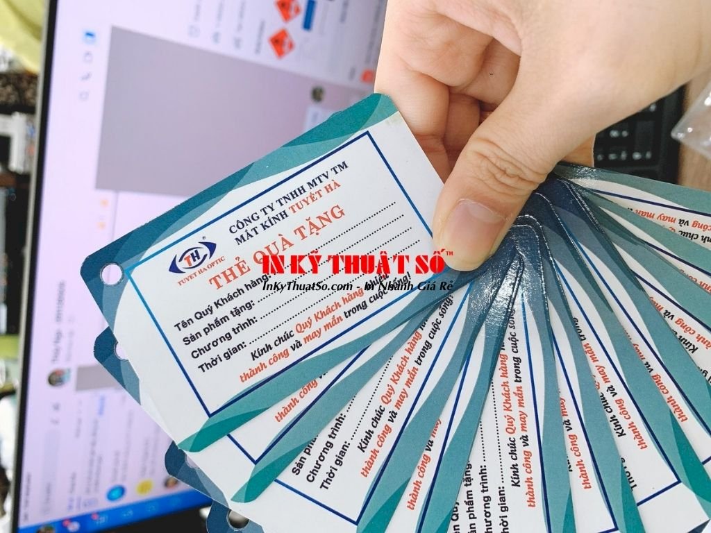 In thẻ quà tặng - in thẻ giảm giá - in phiếu quà tặng giá rẻ TPHCM