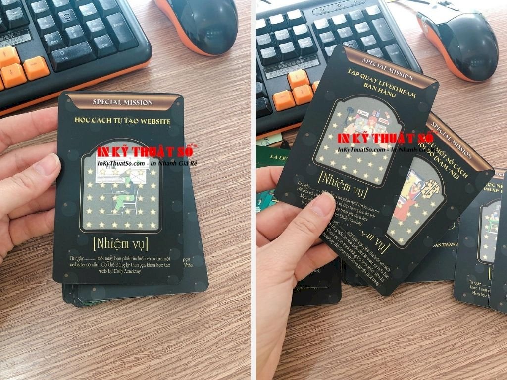 In thẻ bài trò chơi - bộ bài tiên tri, tarot - In Kỹ Thuật Số Since 2006 - Ảnh: 1