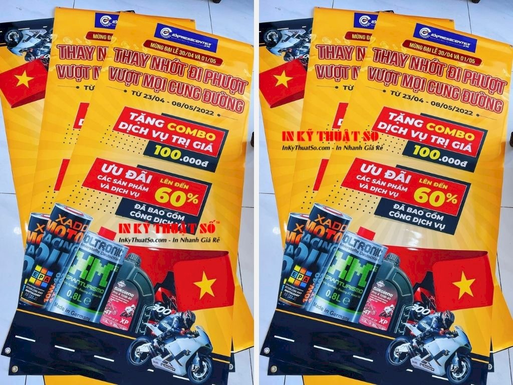 In poster quảng cáo xe - poster dầu nhớt