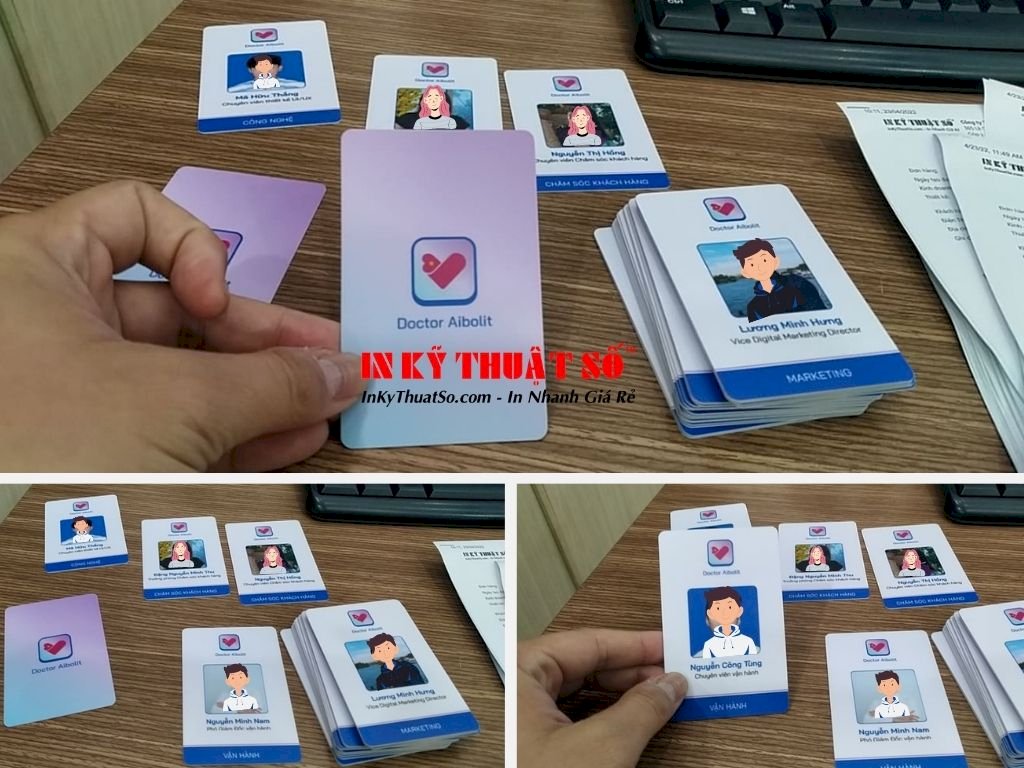 In thẻ nhân viên ID lấy nhanh in phun - In Kỹ Thuật Số Since 2006