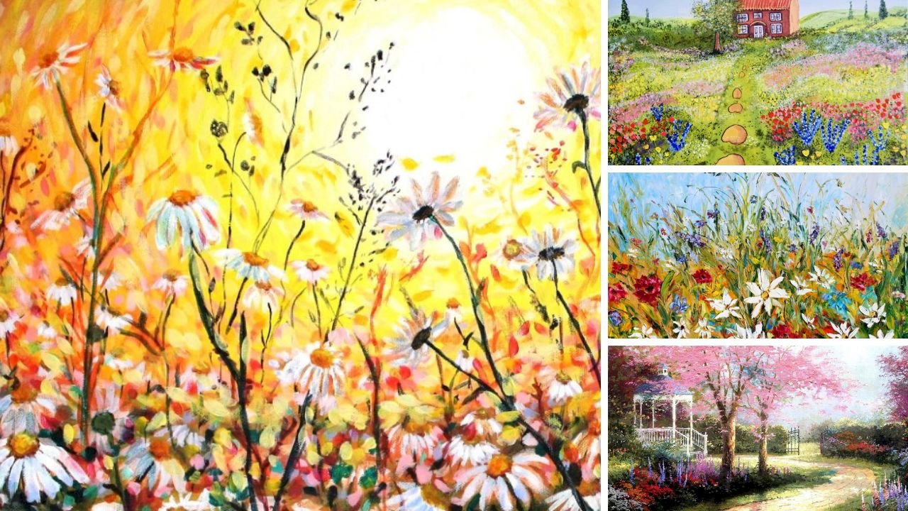101 mẫu tranh phong cảnh hoa đẹp nhất, chất lượng cao, tải miễn phí