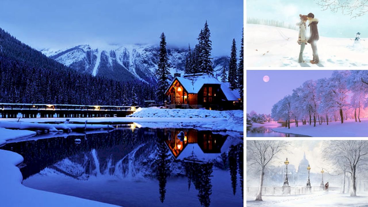 101 mẫu tranh phong cảnh mùa đông đẹp nhất, chất lượng cao, tải ...