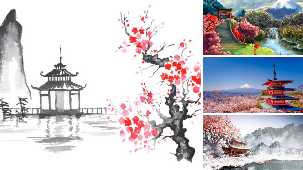 101 mẫu tranh phong cảnh Nhật Bản đẹp nhất, chất lượng cao, tải miễn phí