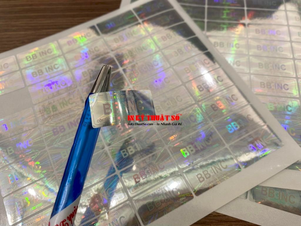 In tem niêm phong decal, làm tem niêm phong hàng hóa, chống giả, thank you