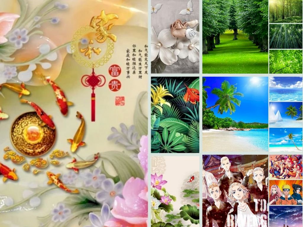 Những mẫu tranh dán tường đẹp hiện nay, chất lượng cao, tải miễn phí