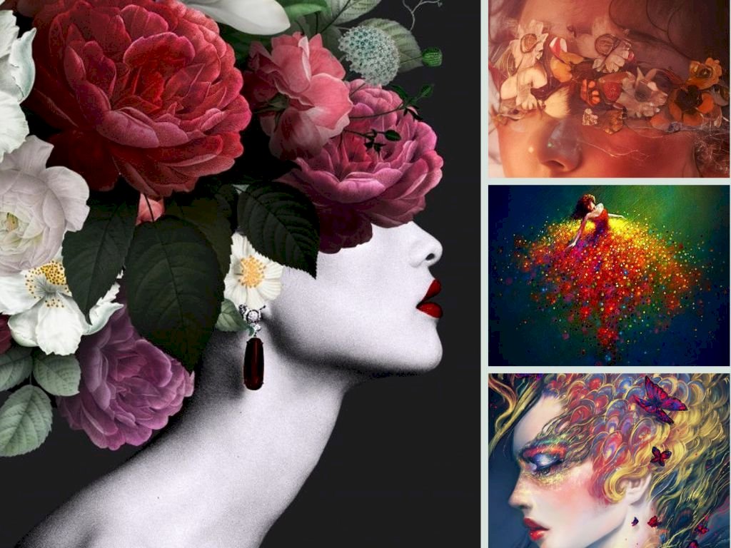 Tranh canvas cô gái - InKyThuatSo