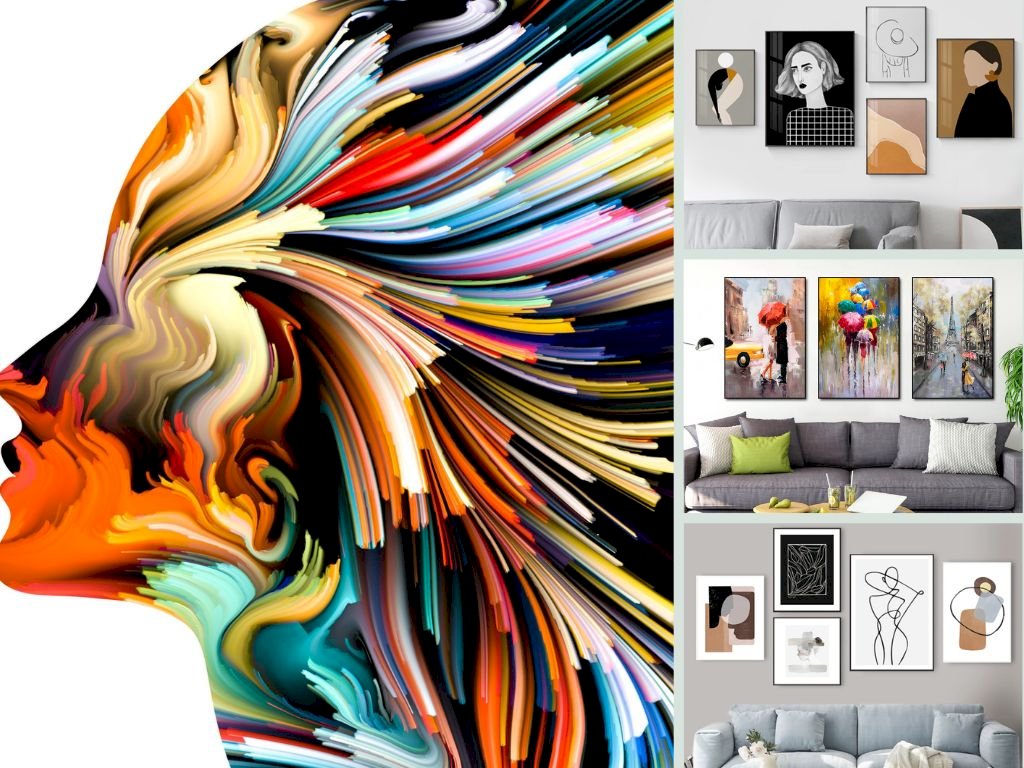 Tranh canvas trừu tượng - InKyThuatSo