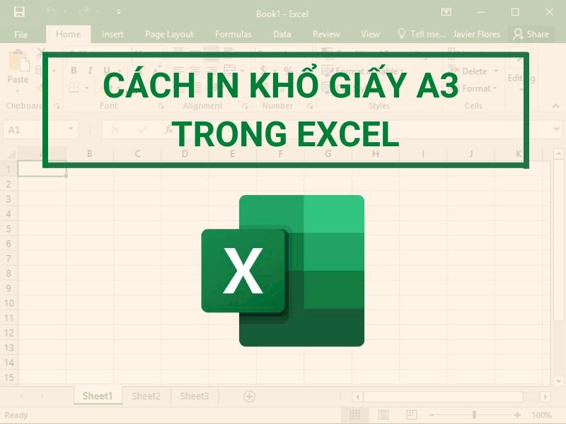 Cách in khổ giấy A3 trong Excel