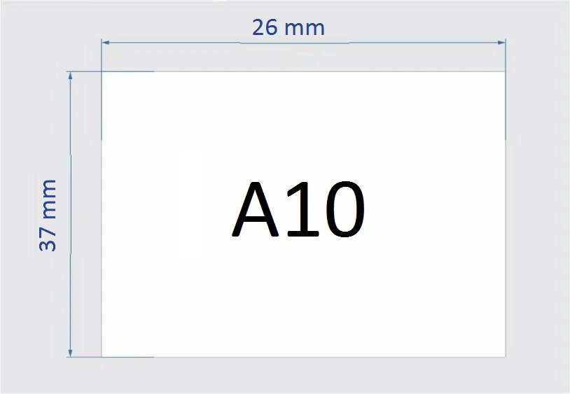 Kích thước khổ giấy A10 là bao nhiêu cm, mm, inch, pixel