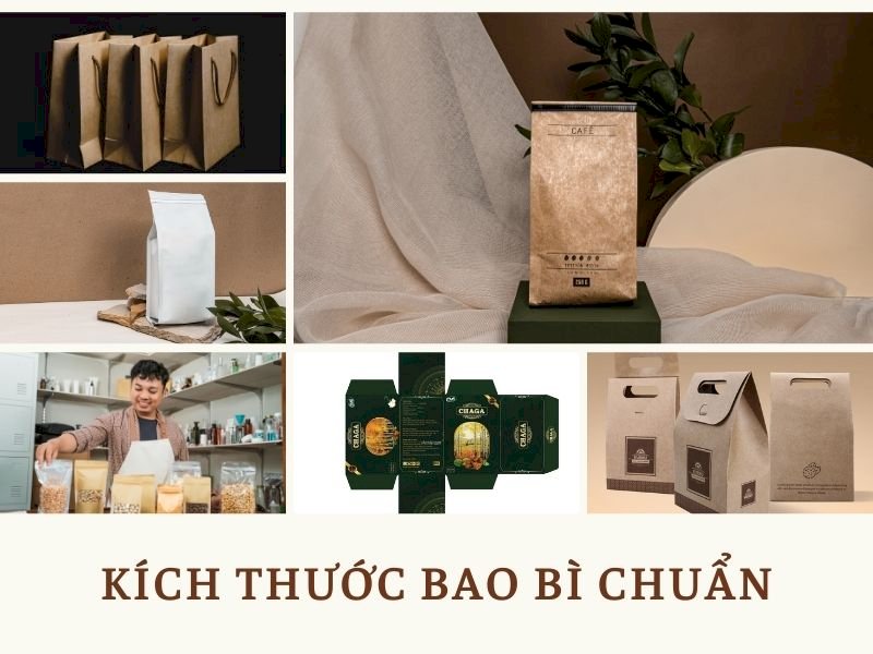Kích thước bao bì chuẩn được sử dụng phổ biến hiện nay 