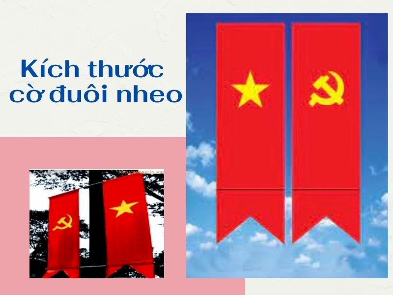Kích thước cờ đuôi nheo chuẩn được sử dụng phổ biến nhất hiện nay