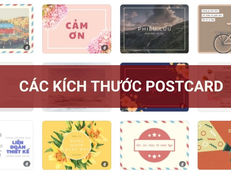 Các kích thước Postcard chuẩn trong in ấn, thiết kế