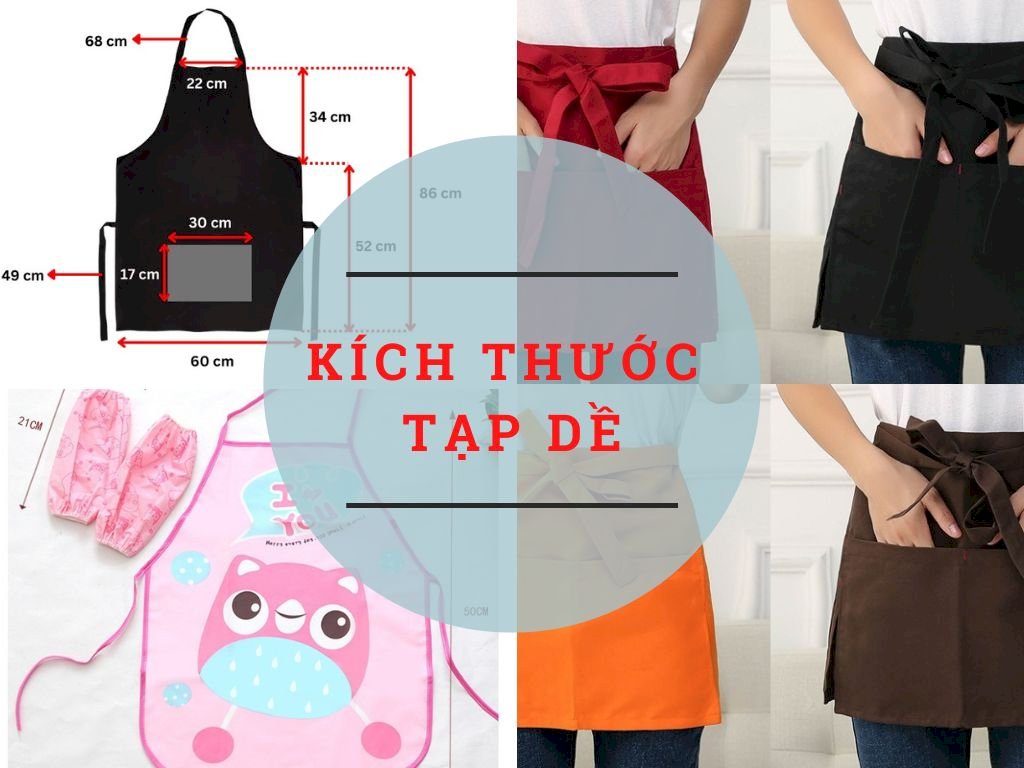 Kích thước tạp dề chuẩn nhất