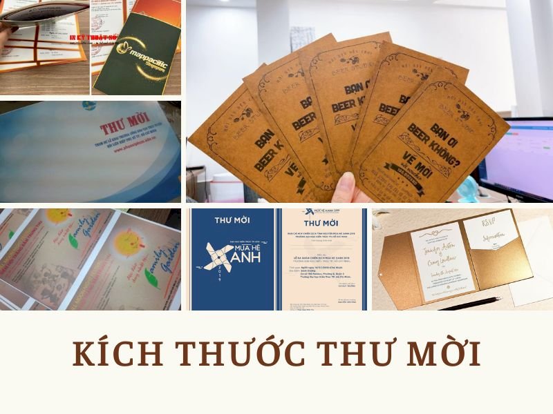 Tổng hợp các kích thước thư mời, thiệp mời chuẩn nhất