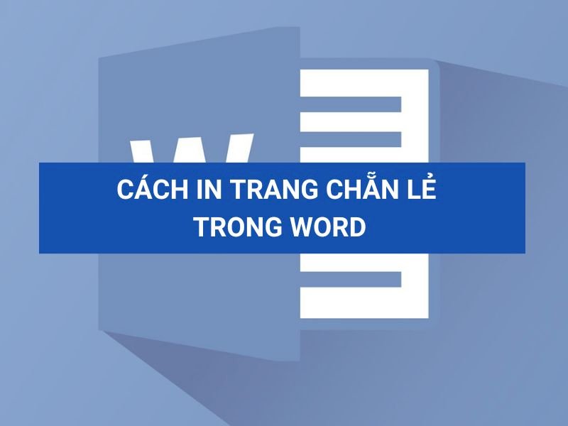 Cách in trang chẵn lẻ trong Word 2016, 2010, 2013 đơn giản nhất