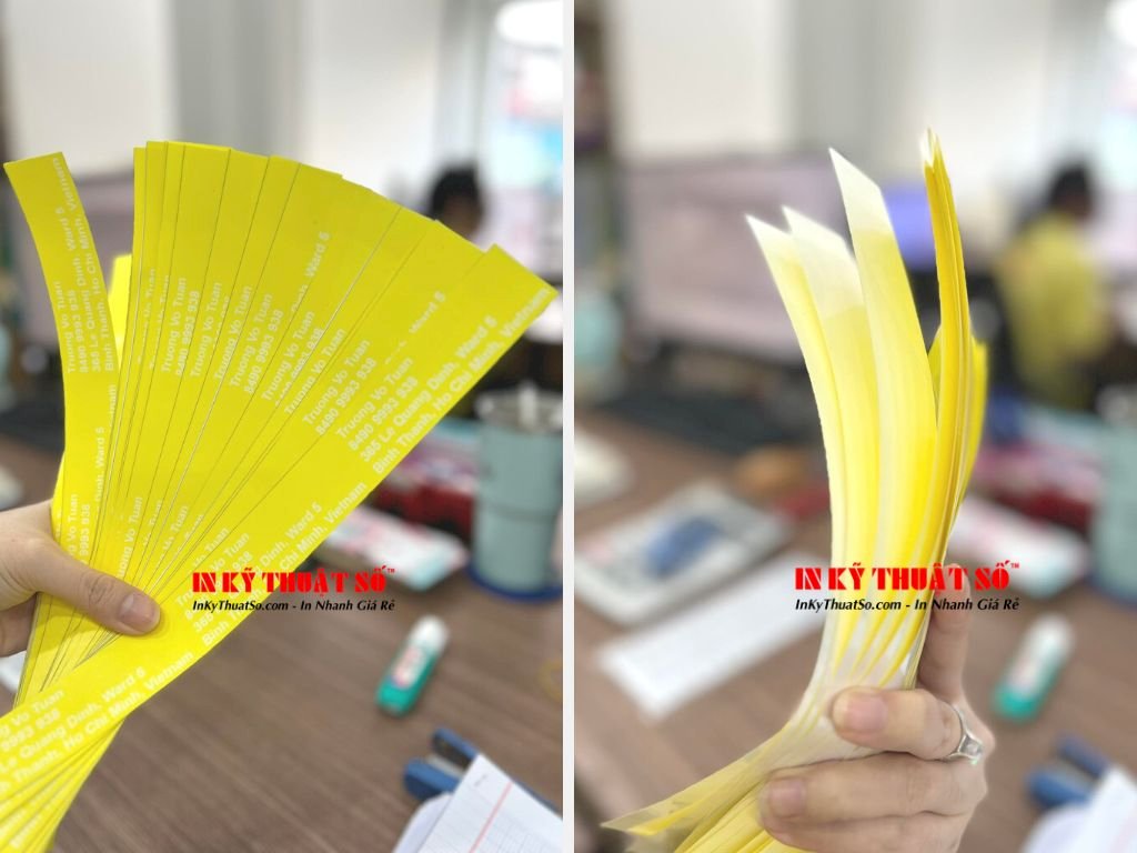 In nhãn Decal tem hành lý Baggage Tag, in thẻ treo hành lý hàng không, name tag dán vali du lịch
